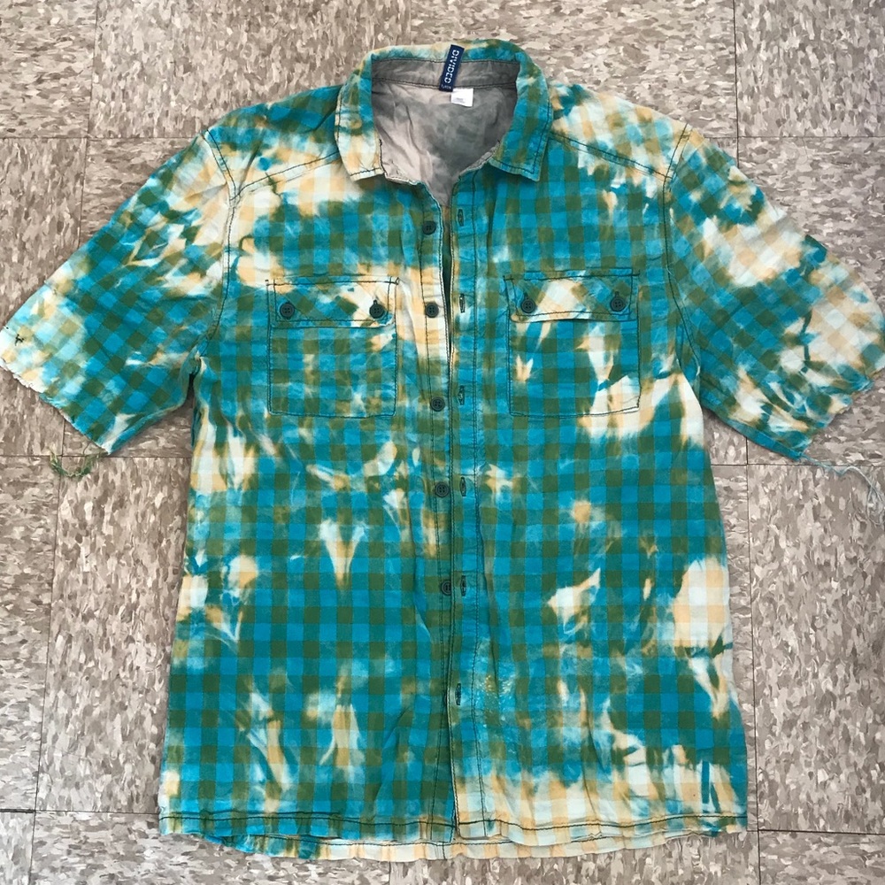 Bleached button down shirt
